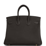 Hermes Birkin 25 Bai Brun Togo Gold Hardware - Thumbnail View 4