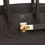 Hermes Birkin 25 Bai Brun Togo Gold Hardware - Thumbnail View 7