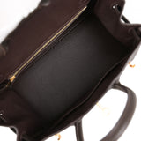 Hermes Birkin 25 Bai Brun Togo Gold Hardware - Thumbnail View 9