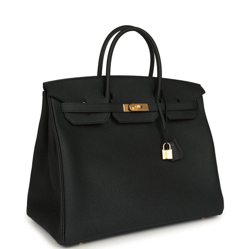Hermes Birkin 40 Black Togo Gold Hardware