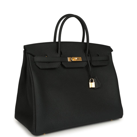 Hermes Birkin 40 Black Togo Gold Hardware