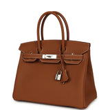 Hermes Birkin 30 Gold Togo Palladium Hardware - Thumbnail View 5