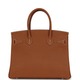 Hermes Birkin 30 Gold Togo Palladium Hardware - Thumbnail View 4