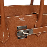 Hermes Birkin 30 Gold Togo Palladium Hardware - Thumbnail View 7