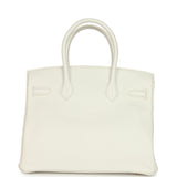 Hermès Birkin 30 White Clemence Gold Hardware - Thumbnail View 4
