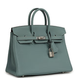 Hermes Birkin 25 Ciel Togo Palladium Hardware - Thumbnail View 2