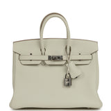 Hermes Birkin 25 Mushroom Togo Palladium Hardware - Thumbnail View 1