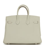 Hermes Birkin 25 Mushroom Togo Palladium Hardware - Thumbnail View 4