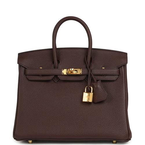 Hermes Birkin 25 Rouge Sellier Togo Gold Hardware
