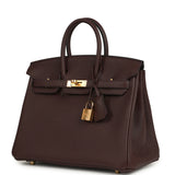 Hermes Birkin 25 Rouge Sellier Togo Gold Hardware - Thumbnail View 5