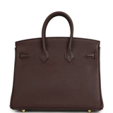 Hermes Birkin 25 Rouge Sellier Togo Gold Hardware - Thumbnail View 4