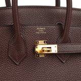 Hermes Birkin 25 Rouge Sellier Togo Gold Hardware - Thumbnail View 7