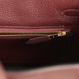 Hermes Birkin 25 Rouge Sellier Togo Gold Hardware - Thumbnail View 8