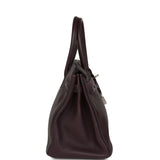 Pre-owned Hermes Special Order (HSS) Birkin 30 Raisin, Bleu Indigo Togo Brushed Palladium Hardware - Thumbnail View 3