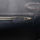 Pre-owned Hermes Special Order (HSS) Birkin 30 Raisin, Bleu Indigo Togo Brushed Palladium Hardware - Thumbnail View 9