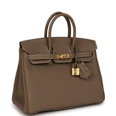 Hermes Birkin 25 Etoupe Togo Gold Hardware