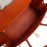 Vintage Hermes Birkin 25 Pain D'Epice Shiny Niloticus Crocodile Gold Hardware - Thumbnail View 8