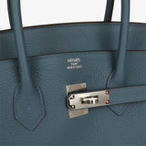 Hermes Birkin 35 Bleu Tempete Palladium Hardware - Thumbnail View 7