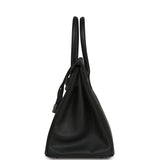 Hermes Special Order (HSS) Birkin 30 Black Verso Epsom Palladium Hardware - Thumbnail View 3