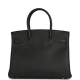 Hermes Special Order (HSS) Birkin 30 Black Verso Epsom Palladium Hardware - Thumbnail View 4