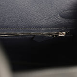 Hermes Special Order (HSS) Birkin 30 Black Verso Epsom Palladium Hardware - Thumbnail View 9