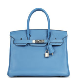 Hermes Birkin 30 Bleu Paradise Clemence Palladium Hardware - Thumbnail View 1