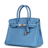 Hermes Birkin 30 Bleu Paradise Clemence Palladium Hardware - Thumbnail View 5