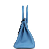 Hermes Birkin 30 Bleu Paradise Clemence Palladium Hardware - Thumbnail View 3