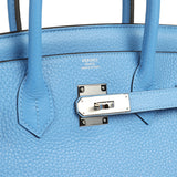 Hermes Birkin 30 Bleu Paradise Clemence Palladium Hardware - Thumbnail View 7
