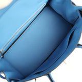Hermes Birkin 30 Bleu Paradise Clemence Palladium Hardware - Thumbnail View 9