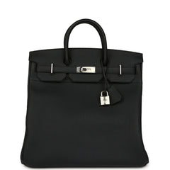 Hermes HAC Birkin 40 Black Togo Palladium Hardware
