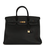 Hermes Birkin 40 Black Togo Gold Hardware - Thumbnail View 1