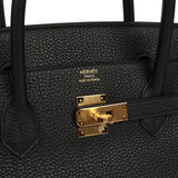 Hermes Birkin 40 Black Togo Gold Hardware - Thumbnail View 7