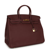 Pre-owned Hermes Birkin 40 Bordeaux Togo Gold Hardware - Thumbnail View 2