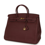 Pre-owned Hermes Birkin 40 Bordeaux Togo Gold Hardware - Thumbnail View 5