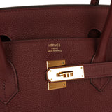 Pre-owned Hermes Birkin 40 Bordeaux Togo Gold Hardware - Thumbnail View 7