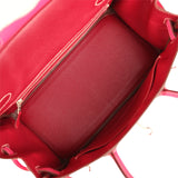 Pre-owned Hermes Candy Birkin 30 Rose Tyrien Epsom Palladium Hardware - Thumbnail View 8