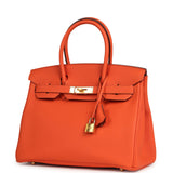 Hermes Birkin 30 Feu Togo Gold Hardware - Thumbnail View 5