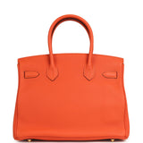 Hermes Birkin 30 Feu Togo Gold Hardware - Thumbnail View 3
