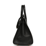 Hermes Birkin Sellier 25 Black Ostrich Gold Hardware - Thumbnail View 4