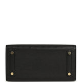 Hermes Birkin Sellier 25 Black Ostrich Gold Hardware - Thumbnail View 6