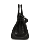 Hermes Birkin 25 Black Matte Alligator Palladium Hardware - Thumbnail View 3
