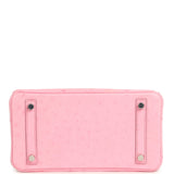 Hermes Birkin 25 Bubblegum Ostrich Boreal Palladium Hardware - Thumbnail View 6