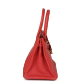 Pre-owned Hermes Birkin 30 Rouge Pivoine Togo Gold Hardware - Thumbnail View 3