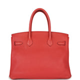 Pre-owned Hermes Birkin 30 Rouge Pivoine Togo Gold Hardware - Thumbnail View 4