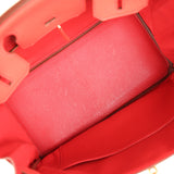 Pre-owned Hermes Birkin 30 Rouge Pivoine Togo Gold Hardware - Thumbnail View 8