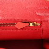 Pre-owned Hermes Birkin 30 Rouge Pivoine Togo Gold Hardware - Thumbnail View 9