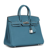 Hermes Birkin 25 Blue Jean Togo Palladium Hardware - Thumbnail View 2