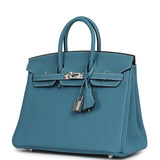 Hermes Birkin 25 Blue Jean Togo Palladium Hardware - Thumbnail View 5
