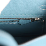 Hermes Birkin 25 Blue Jean Togo Palladium Hardware - Thumbnail View 8